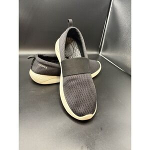 Crocs Literide Womens Size 8 Slip On Sneakers Black  Mesh Shoes 205727